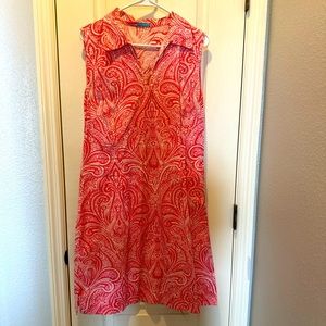 J McLaughlins sleeveless paisley dress